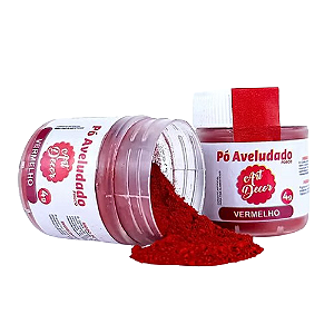 Pó Aveludado Art Decor Vermelho 4G