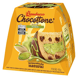 Panettone Bauducco Chocottone Recheio Sabor Pistache 450G