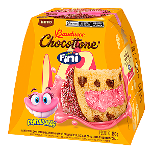 Panettone Bauducco Chocottone Fini Recheio Sabor Morango e Framboesa 450G