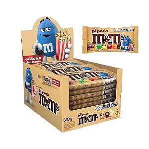 Confeito M&Ms Sabor Pipoca - Display com 630G