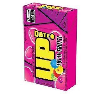 Bala Mastigável Up Date Sabor Tutti-Frutti - Caixa com 25G