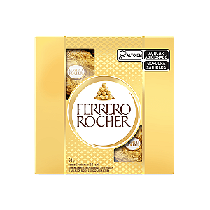 Ferrero Rocher com 4 Bombons de 12,5G - Kit com 10UN