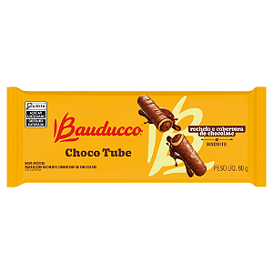 Wafer Choco Tube Bauducco - Pacote com 80G