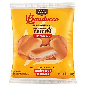 Bisnaguinha Tradicional Sem Lactose Bauducco - Pacote com 260G