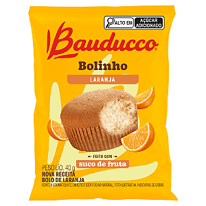 Bolinho Sabor Laranja Bauducco - Pacote com 40G