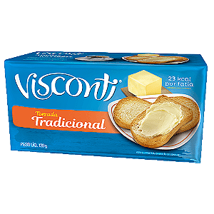 Torrada Tradicional Visconti - Pacote com 120G