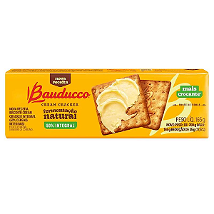Biscoito Bauducco Cream Cracker 50% Integral - Pacote com 165G