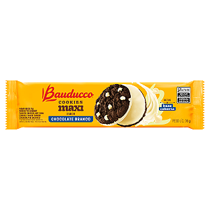 Cookie Maxi Sabor Chocolate Branco Bauducco - Pacote com 96G