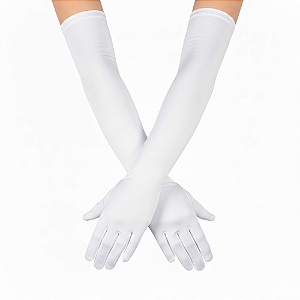 Luva Poliéster Branca 41CM
