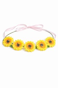 Tiara Coroa de Girassóis