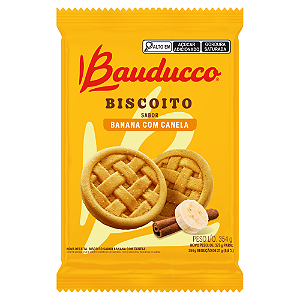Biscoito Sabor Banana com Canela Bauducco - Pacote com 354G