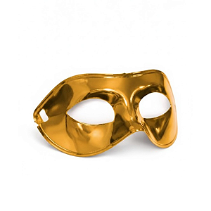 Máscara Metalizada Dourada