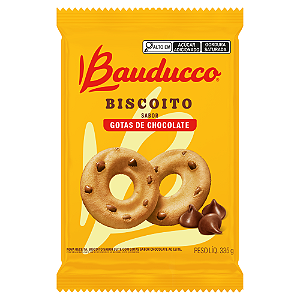 Biscoito Sabor Gotas de Chocolate Bauducco - Pacote com 335G