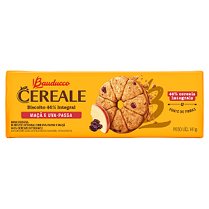 Biscoito Cereale Maçã e Uva - Passa Bauducco - Pacote com 147G