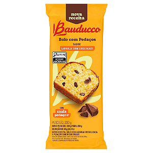 Bolo Sabor Laranja com Chocolate Bauducco - Pacote com 200G