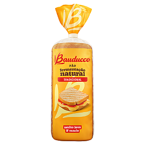Pão de Forma Tradicional Bauducco - Pacote com 390G