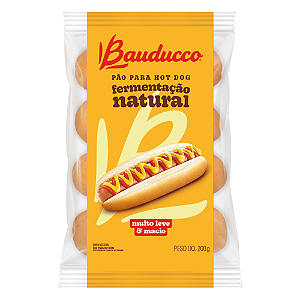 Pão para Hot Dog Bauducco - Pacote com 200G