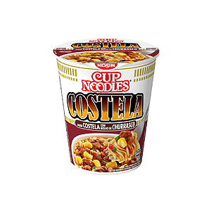 Cup Noodles Sabor Costela com Molho de Churrasco - Pote com 68G