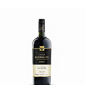 Vinho Casa Rodrigues Tinto Seco Bordô - Garrafa com 750ML