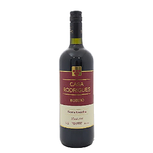Vinho Casa Rodrigues Tinto Suave Bordô - Garrafa com 1L