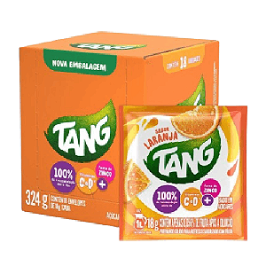 Refresco em Pó Tang Sabor Laranja - Display com 18 Unidades