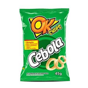 Salgadinho Ok Sabor Cebola - Pacote com 45G