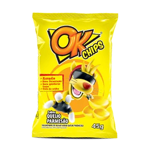 Salgadinho Ok Sabor Queijo - Pacote com 45G