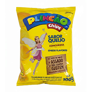 Salgadinho Plinc Chips Sabor Queijo - Pacote com 100G