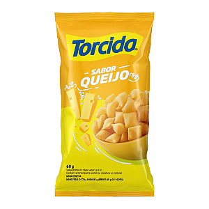 Salgadinho Torcida Sabor Queijo - Pacote com 60G
