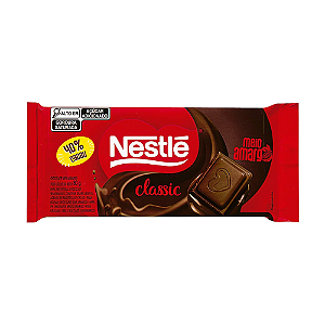 Chocolate Classic Meio Amargo - Embalagem com 80G