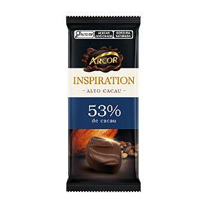 Chocolate Arcor Inspiration 53% Cacau - Embalagem com 80G