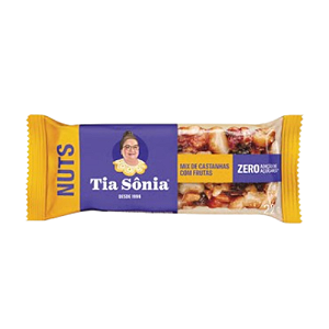 Barra Tia Sônia Nuts Zero Mix de Castanhas com Frutas - Embalagem com 25G