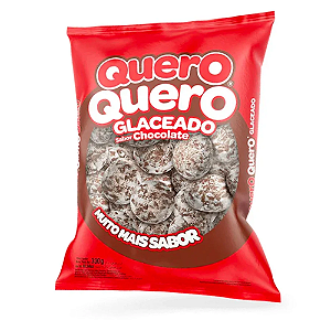 Biscoito Quero Quero Glaceado Sabor Chocolate - Embalagem com 300G