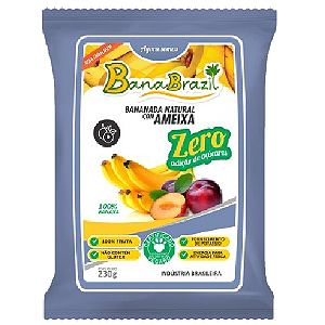 Doce BanaBrasil Bananada Natural com Ameixa Zero - Embalagem com 230G