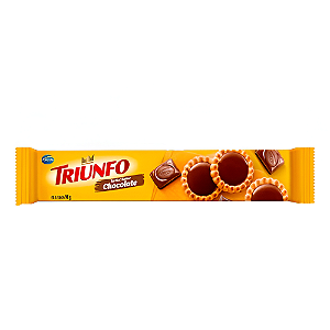 Biscoito Arcor Triunfo Tortini Recheado Sabor Chocolate - Embalagem com 90G