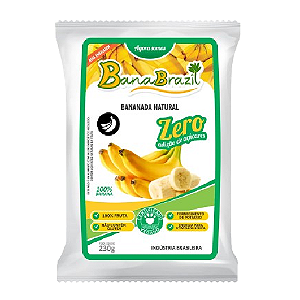 Doce BanaBrasil Bananada Natural Zero - Embalagem com 230G