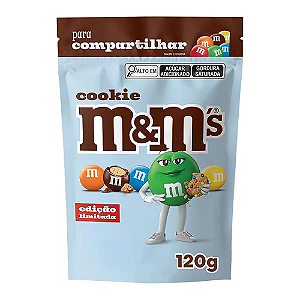 Confeitos de Chocolate M&M´s Cookie - Embalagem com 120G