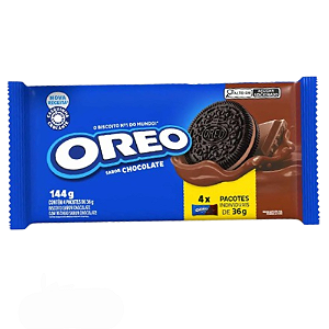 Biscoito Recheado Oreo Chocolate - Embalagem com 144G