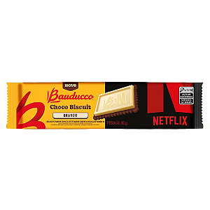 Biscoito Choco Biscuit Branco Bauducco - Pacote com 80G