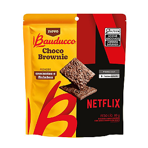 Biscoito Choco Brownie Bauducco - Embalagem com 80G