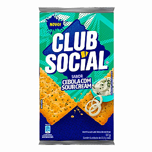 Biscoito Club Social Sabor Cebola com Sour Cream - Embalagem com 141G