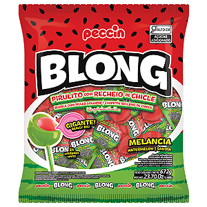 Pirulito Blong Sabor Melancia - Pacote com 672G