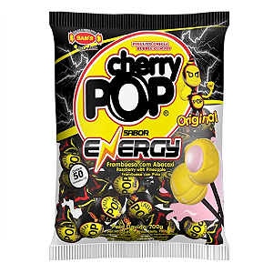Pirulito Cherry Pop Sabor Energy - Pacote com 700G