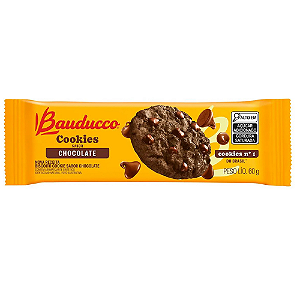 Cookie Sabor Chocolate Bauducco - Pacote com 60G