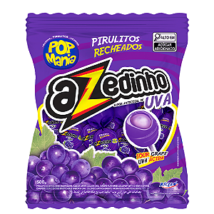 Pirulito Pop Mania Azedinho Uva - Embalagem com 500G