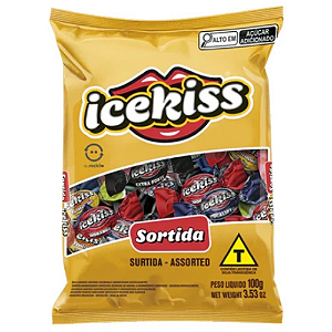 Bala Dura Cory Icekiss Sortida - Embalagem com 100G