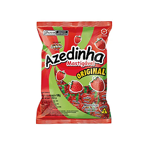 Bala Mastigável Azedinha Morango - Embalagem com 100G