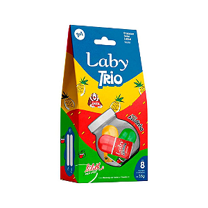 Protetor Solar Labial FPS8 Laby Trio - Embalagem 3 em 1
