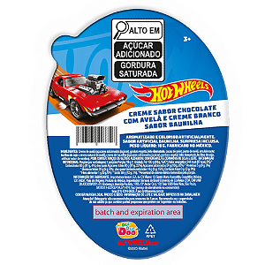 Creme de Avelã Benevia Hotwheels - Embalagem com 18G