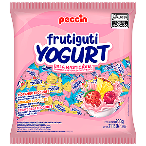 Bala Mastigável Peccin Frutiguti Sortida - Embalagem com 400G
